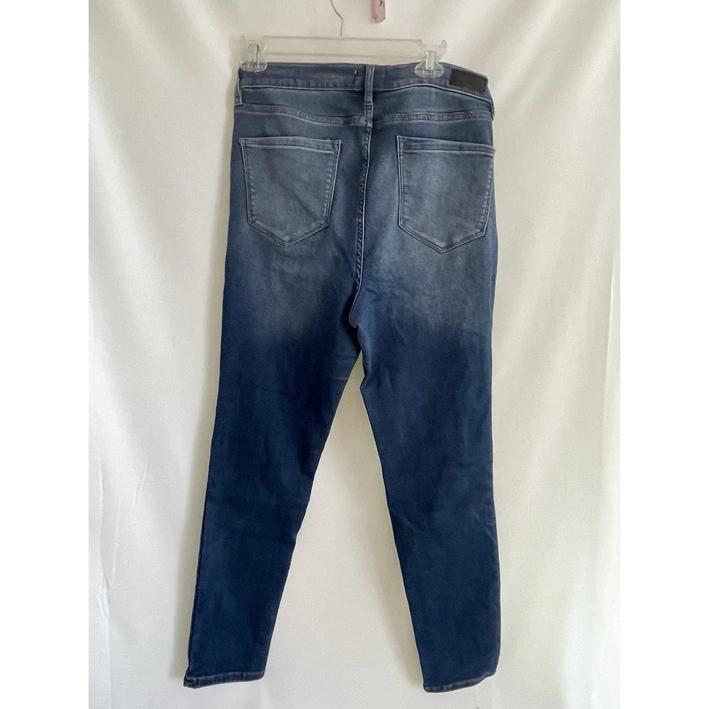 Nicole Miller Soho Skinny Jeans Womens 14 Blue Stretch Denim High Rise Dark Wash - Picture 7 of 7